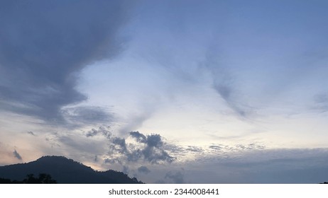 The beautiful shot of cloudscape.