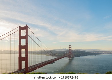 A Beautiful Shot Of The Golden Gate Bridge In San Francis