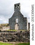 A beautiful shot of historical ruins at Mellifont Abbey near Drogheda, Ireland