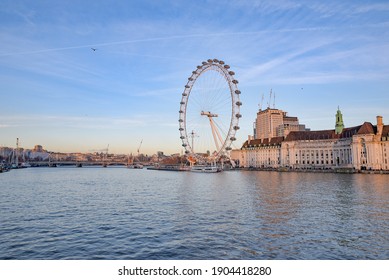 A beautiful shot of London Eye and River Thames London