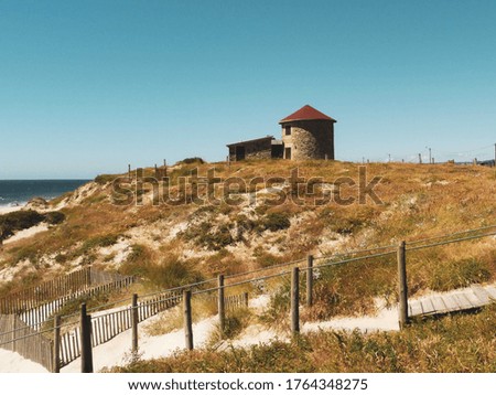 Similar – Foto Bild Nordstrand mit einfallenden Wellen