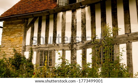 A beautiful shot of an old timber-framed building