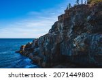 A beautiful shot of otter cliffs in Acadia National Park