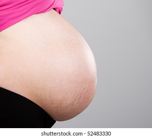 Beautiful Shot of a Pregnant Woman's Bump