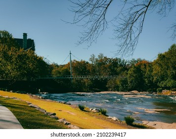 The Beautiful Shot Of The Reedy River Bridge Greenville, SC