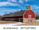 A beautiful shot of a store building from wood and stones of West Bloomfield, MI