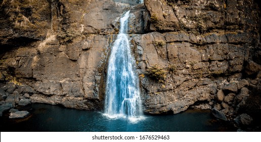 A Beautiful Shot Of A Waterfall In Papua New Guinea