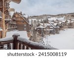 A beautiful side and front view of the Ritz Carlton - Bachelor gulch, Beaver Creek, Colorado USA Avon, Summit County 