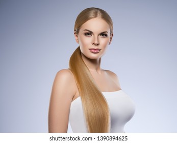 Long Healthy Straight Hair Images Stock Photos Vectors