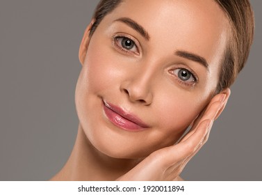 Beautiful skin woman face natural clean skin female beauty