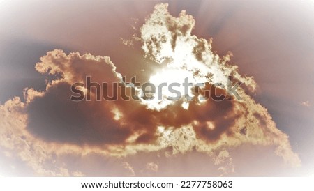 Similar – Image, Stock Photo Strahlemann 5000 Clouds