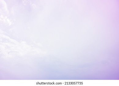 Beautiful sky and cloud pastal background .