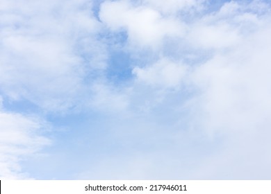 Beautiful Sky With Clouds For Background.