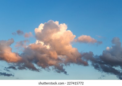 Beautiful sky with clouds in the background