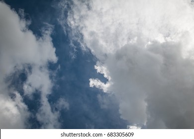 Beautiful sky and clouds cover the sun. - Shutterstock ID 683305609
