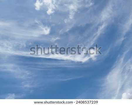 Beautiful sky and clouds in winter