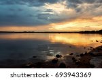 A beautiful sky during a sunrise at Cherry Creek Reservoir