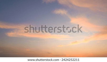 beautiful sky in the early morning, city sky, orange clouds