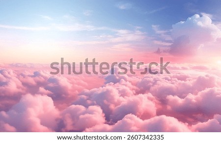 Beautiful sky landscape And Pink sky.