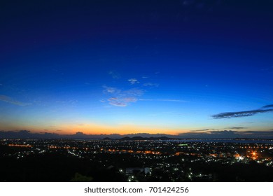 Beautiful Sky On Twilight Time And The Night City