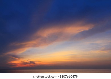 Beautiful sky at  twilight times - Shutterstock ID 1107660479