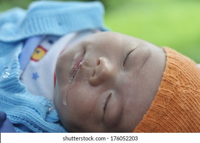 A Beautiful Sleeping Baby  Drooling