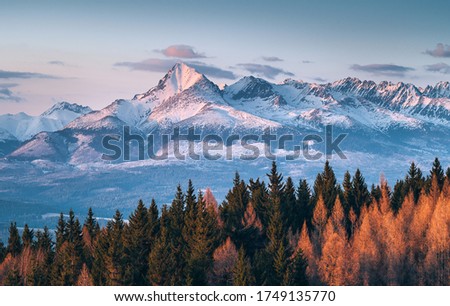 Beautiful Slovakia nature High Tatras