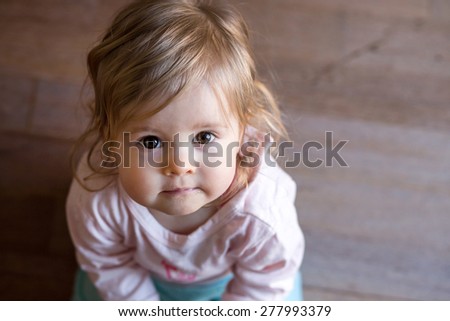 Similar – Image, Stock Photo grin tooth gap girl cute