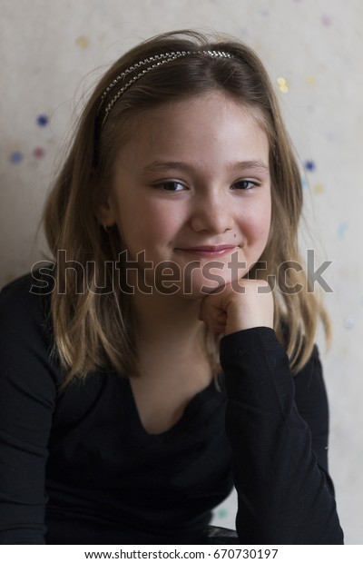 Beautiful Smiling Little Girl Dirty Blonde Stock Photo Edit Now