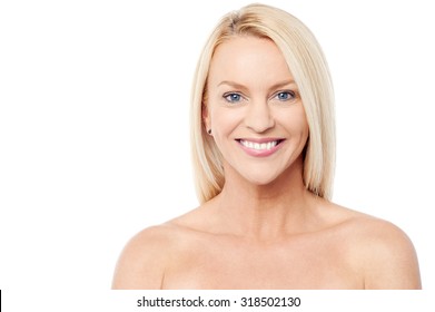 Beautiful Smiling Middle Aged Woman