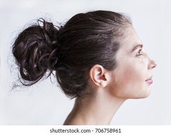 Side Bun Hairstyle Images Stock Photos Vectors Shutterstock