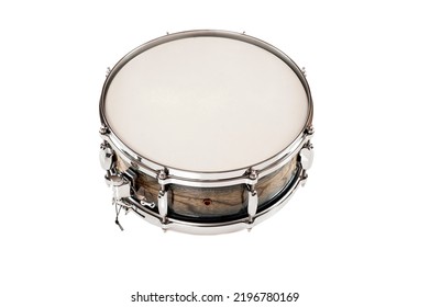 
				beautiful snare drum on a white background, for advertising and inscription