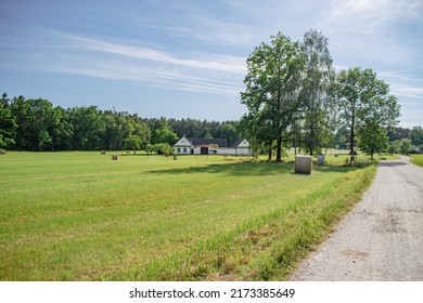 Beautiful South Bohemia countryside and architecture. Hiking touristic path around pond Svet in Trebon. Beautiful traditional rural house, environment like from czech fairytale.  - Shutterstock ID 2173385649
