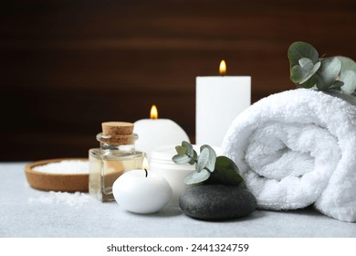 Beautiful spa accessories in a massage room - Powered by Shutterstock