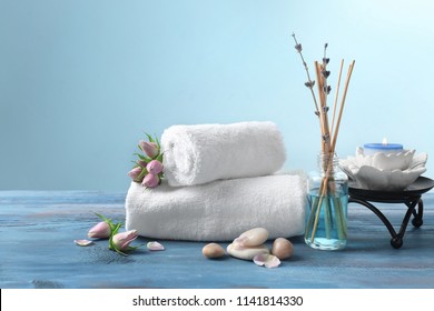 Beautiful Spa Composition On Table