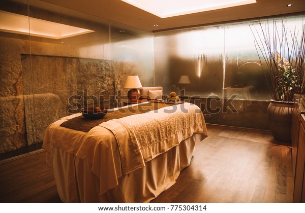 Beautiful Spa Massage Room Luxury Interior Stock Photo Edit