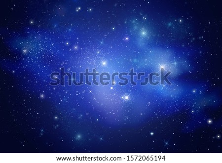 Beautiful space galaxy at night, astronomy concept