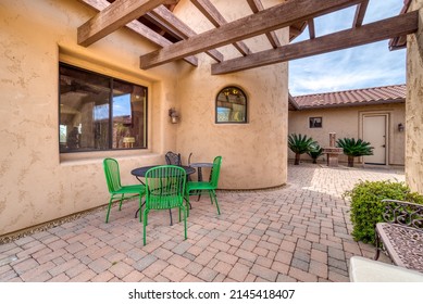 A beautiful Spanish - Southwestern home  - Shutterstock ID 2145418407