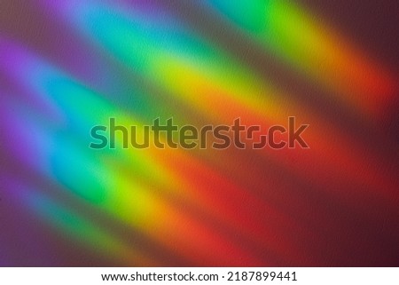 Beautiful spectral gradient of sunlight on the wall. Stok fotoğraf © 