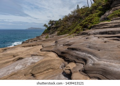 Beautiful Spitting Cave Of Portlock Vista On Oahu, Hawaii