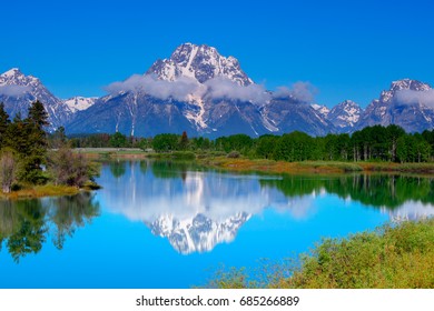 Beautiful Spring day on the Snake River, in  the the Grand Teton's.