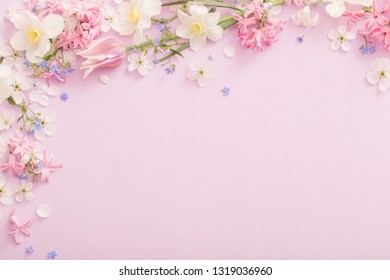 beautiful spring flowers paper