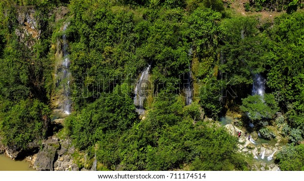 Beautiful Sri Gethuk Waterfall Taken Sri Stock Photo Edit