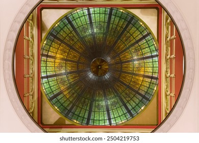 Beautiful Stain Glass Dome Ceiling - Powered by Shutterstock