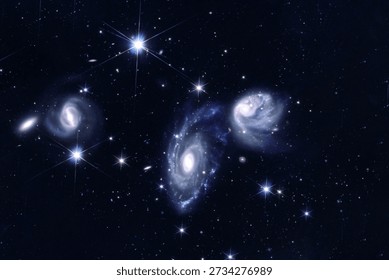 Beautiful star background. Elements of this image furnished by NASA. High quality photo