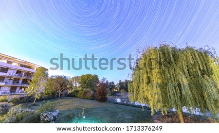 Similar – church in the evening light