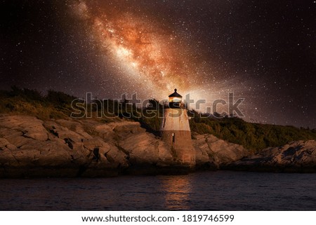 Similar – Image, Stock Photo Lighthouse with a dramatic cloudy Sunrise