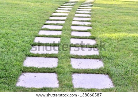 Beautiful steps in the park