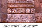 Beautiful Stone Carving Art in Parsurameswar Temple,  Bhubaneswar, Odisha, India. This ancient Temple dates back to 7th century. 