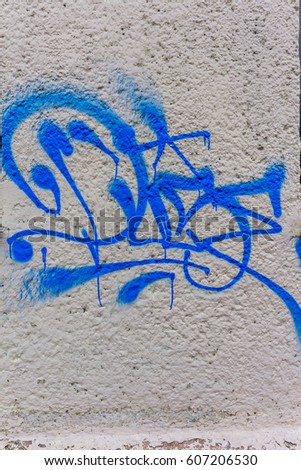 Similar – Image, Stock Photo zoNk Graffiti Tagger Sadly